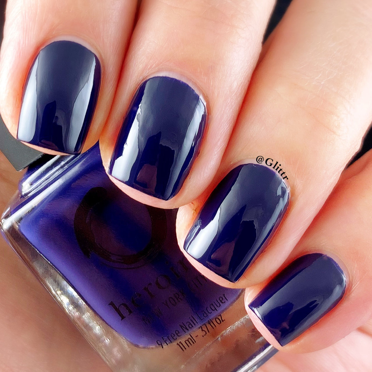 Essie Style Cartel, navy blue nail polish - SoNailicious